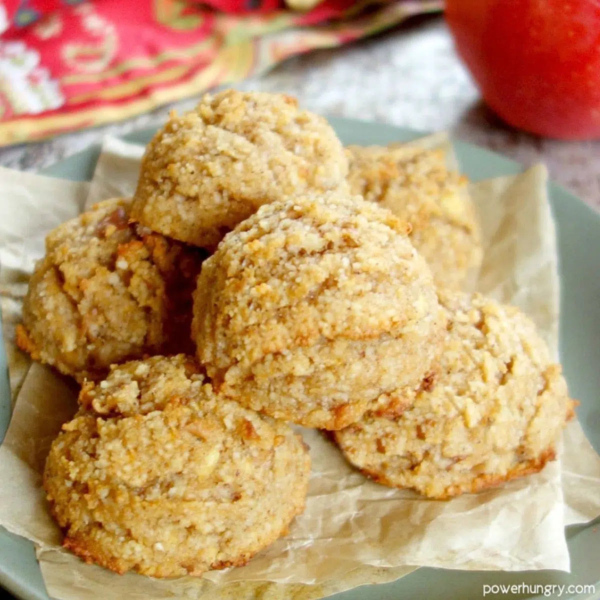 3 Ingredient Healthy Apple Cookies