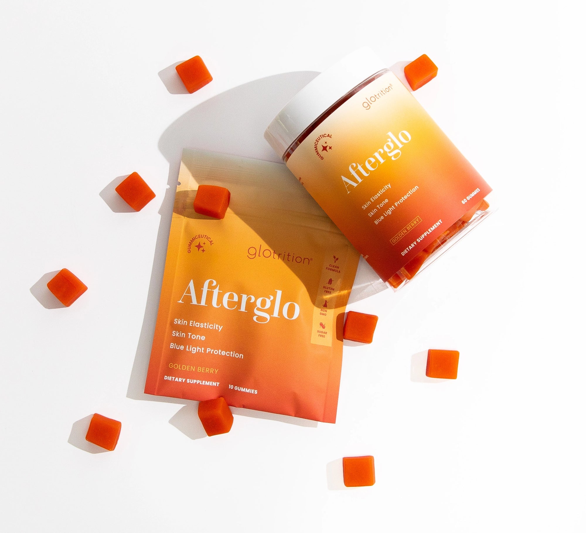 Afterglo supplement packaging on a white background
